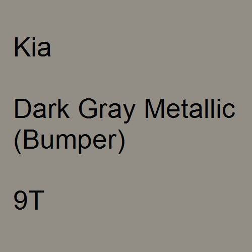 Kia, Dark Gray Metallic (Bumper), 9T.